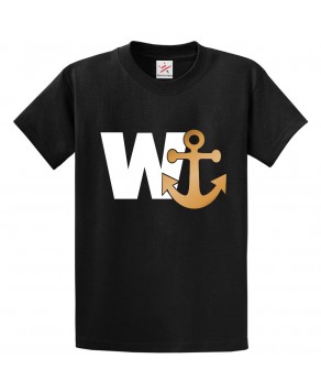 W Anchor - Wanker Funny Unisex Classic Kids and Adults T-Shirt